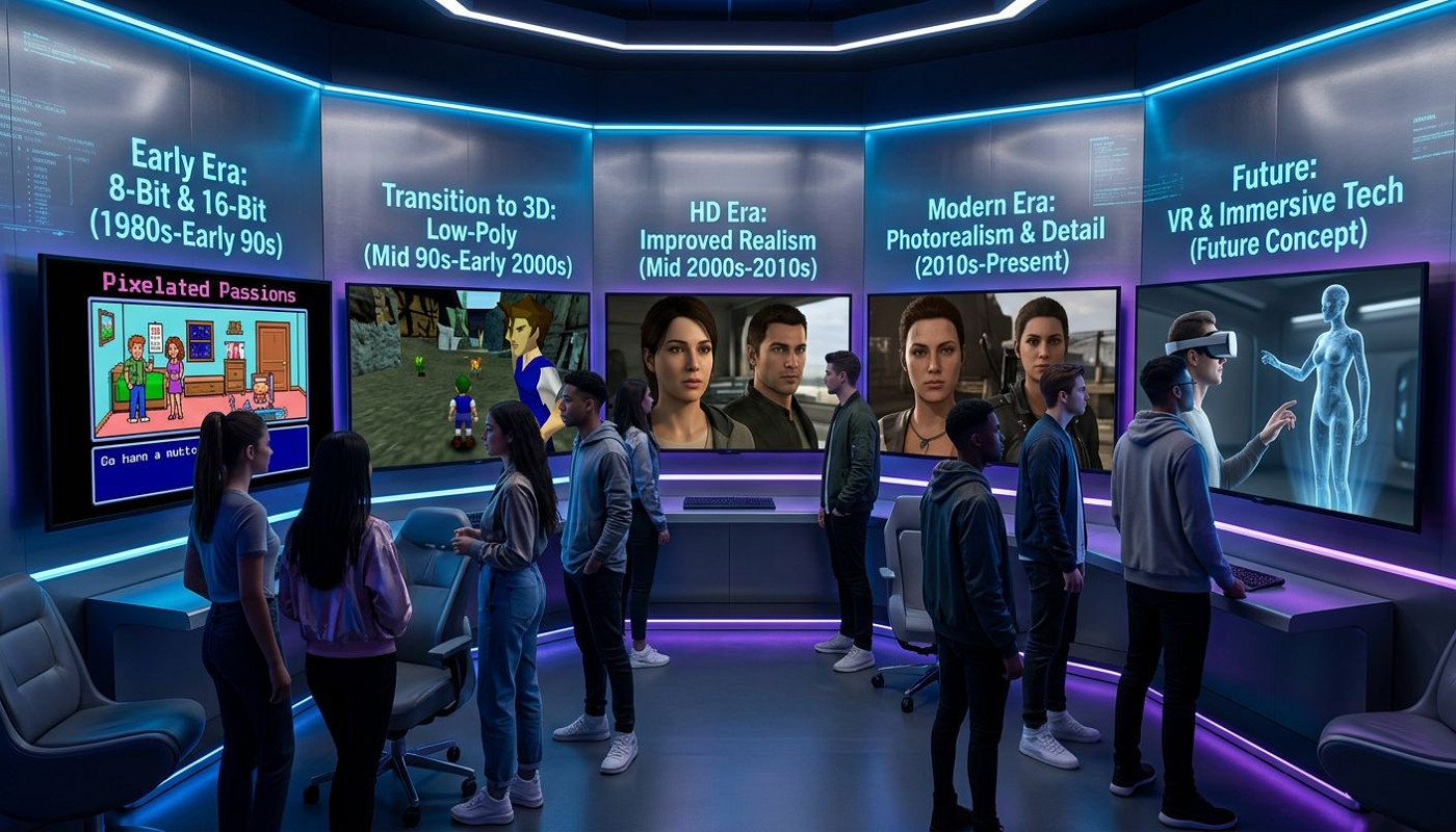 Entwicklung der Grafik in virtuellen Erwachsenenspielen durch die Jahre